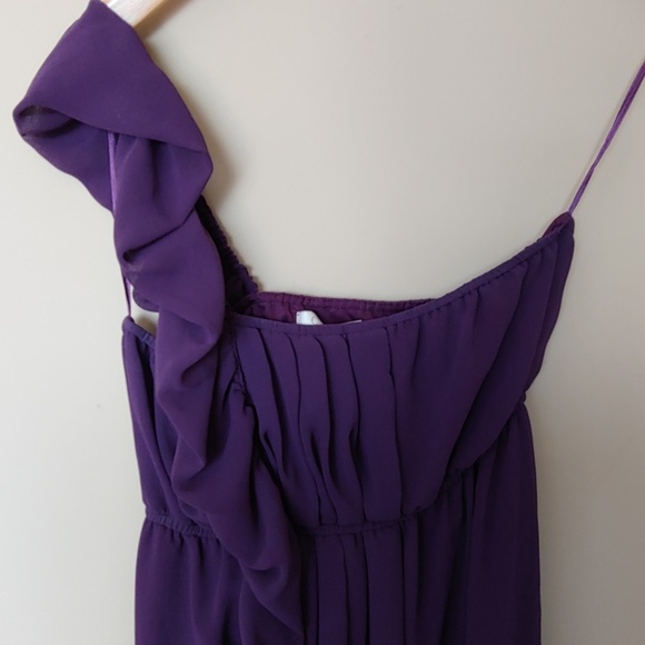⛱3/$20 Costa Blanca 1 Shoulder Purple Dress - Picture 4 of 5